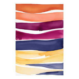 Serene Ocean Symphony: Abstract Wave-Inspired  Photo Print