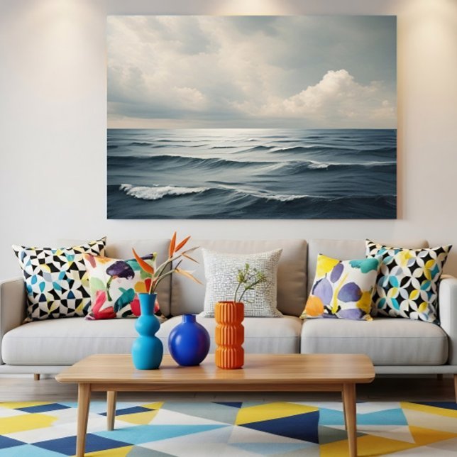 Serene Ocean Waves Seascape Nature Canvas Print (Creator Uploaded)