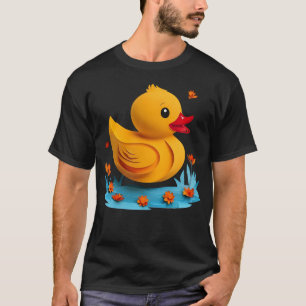 Serene Papercut Rubber Duck T-Shirt