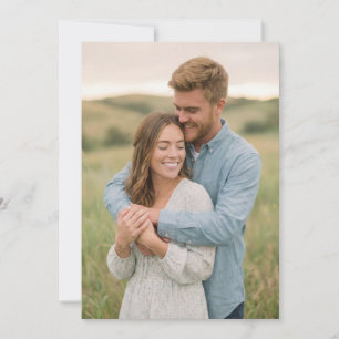 Serene Pastel Blue Photo Invitation