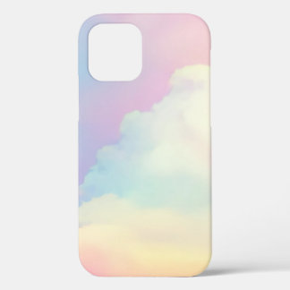 Serene Pastel Clouds in Soft Hues iPhone 12 Case