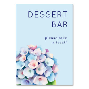 Serene Pastel Floral Hydrangea Table Number