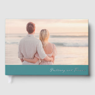 Serene Pastel Romantic Photo Guest Book
