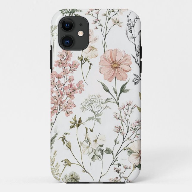 Serene Petals Case-Mate iPhone Case (Back)