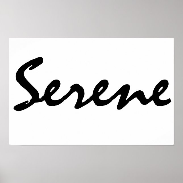 Serene Poster (Front)