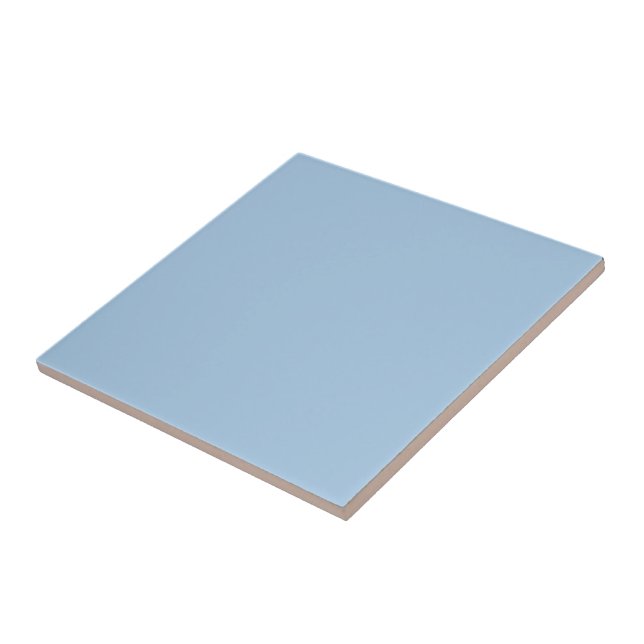 Serene Powder Blue Finish Ceramic Tile Design (Side)