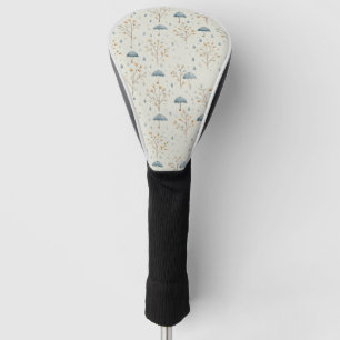 Serene Rain Garden Floral Pattern (10) Golf Head Cover