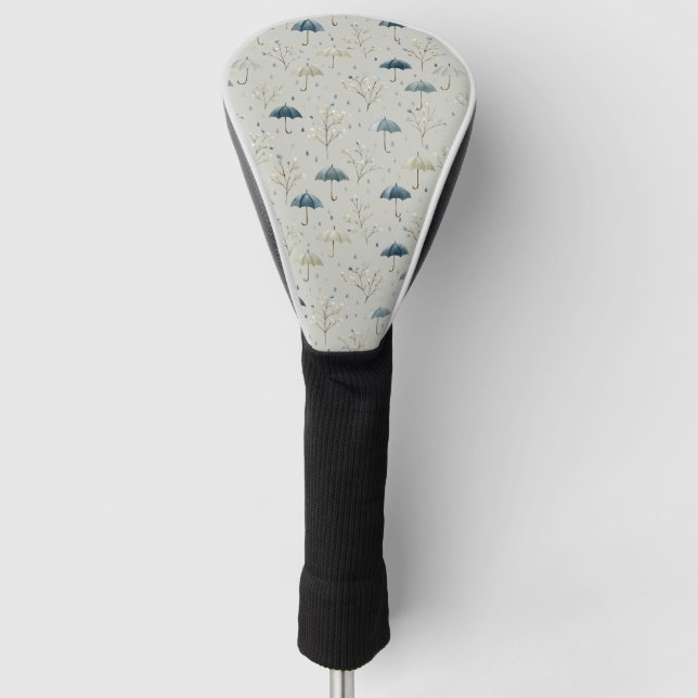 Serene Rain Garden Floral Pattern (11) Golf Head Cover (Front)