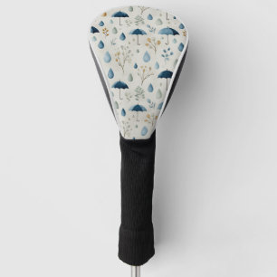 Serene Rain Garden Floral Pattern (3) Golf Head Cover