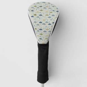 Serene Rain Garden Floral Pattern (4) Golf Head Cover