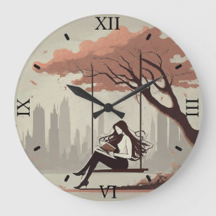 Serene Reader Wall Clock