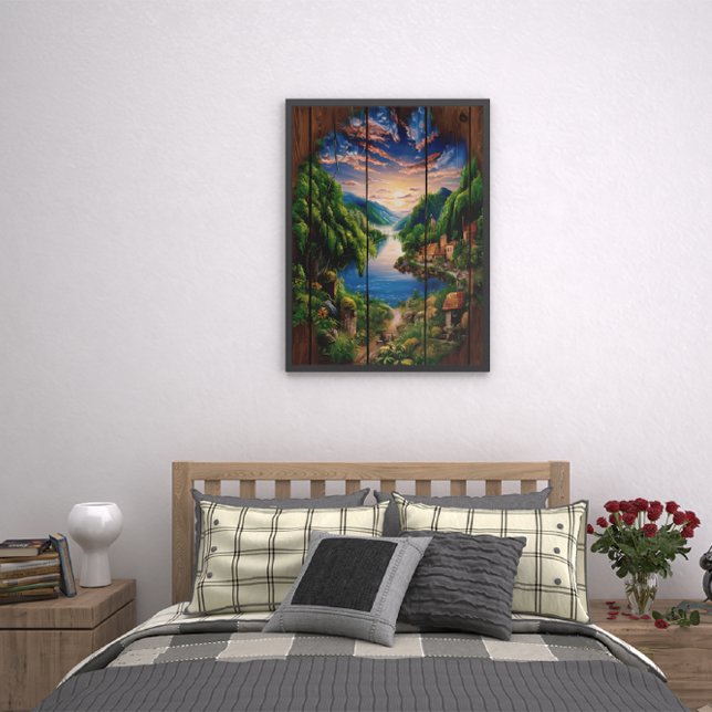 Serene Reflections: A Lakes Portrait Poster (Creator Uploaded)