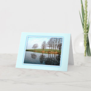 Serene Reflections of Nature Custom Card