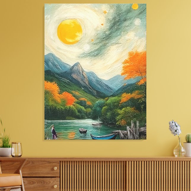 Serene Refuge Canvas Print (Insitu(LivingRoom))