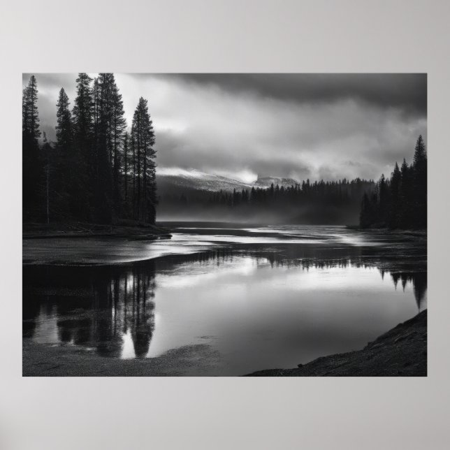 Serene River Bend Poster (Front)