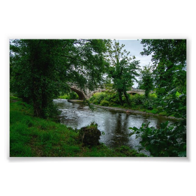 Serene River Elwy and St. Asaph Bridge Photo Print (Front)