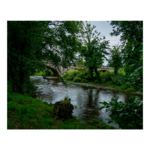 Serene River Elwy and St. Asaph Bridge Poster