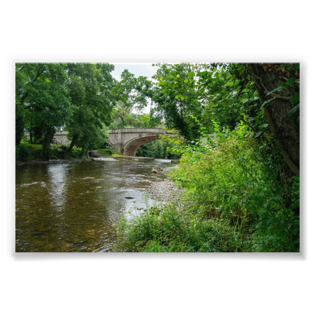 Serene River Elwy & Bridge St. Asaph Photo Print (Front)