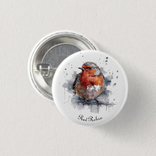 Serene Robin, custom 3 Cm Round Badge