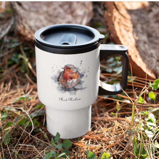 Serene Robin, custom Travel Mug (Creator Uploaded)