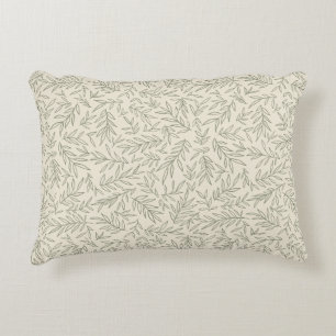 Serene Sage Green   Gentle Leaf Whisper Minimalist Decorative Cushion