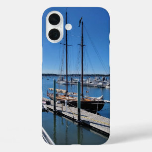 Serene Sailboat Marina Blue Sky Phone Case
