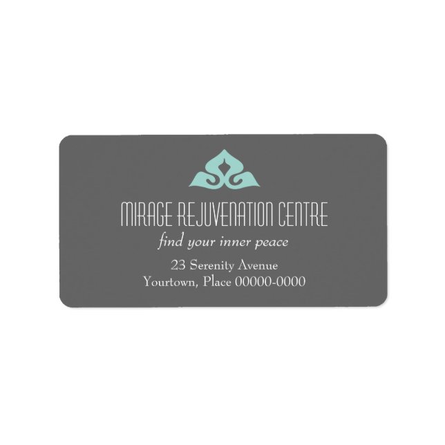 Serene Salon Address Labels (Front)