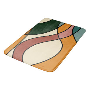 Serene Savanna Gentle Abstract Modern Earthy Bath Mat