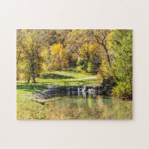 Serene Scene At Dogwood Creek Jigsaw Puzzle