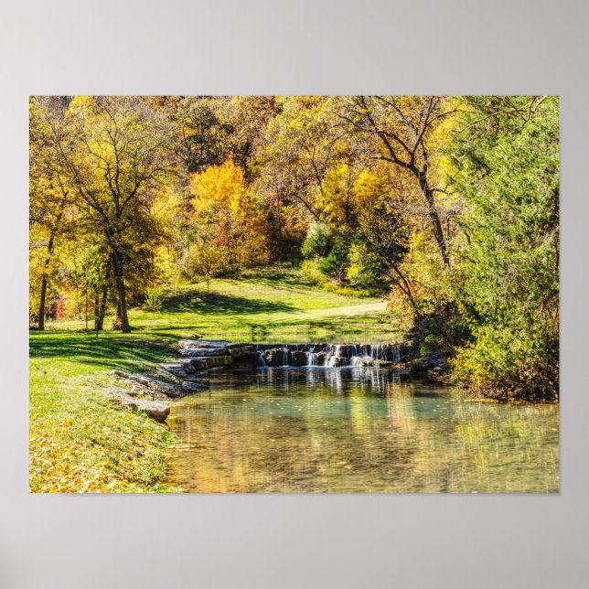 Serene Scene At Dogwood Creek Poster (Front)