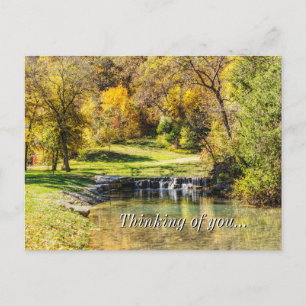 Serene Scene At Dogwood Creek Thinking Of You Postcard