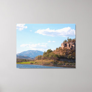 Serene Scene at Lake Pleasant near Phoenix, AZ Canvas Print
