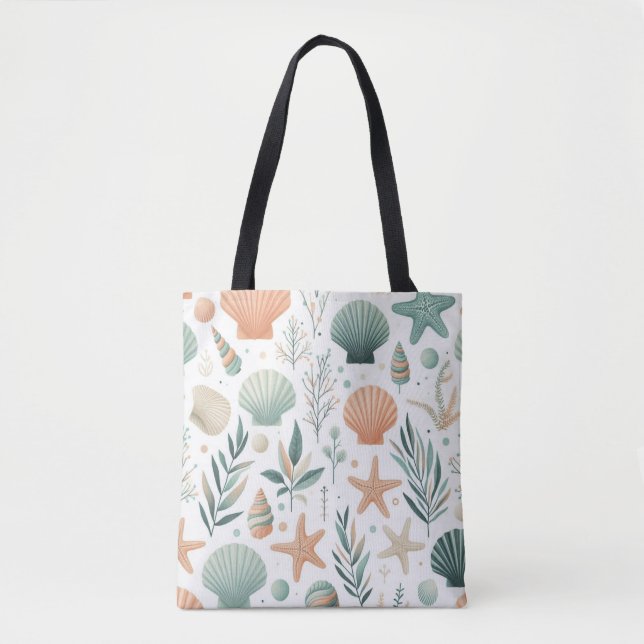 Serene Sealife Tote Bag (Front)