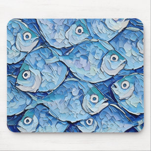 Serene Seascape: Starfish and Shells Mouse Mat