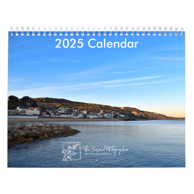 Serene Shores 2025 Calendar two-page medium (Cover)
