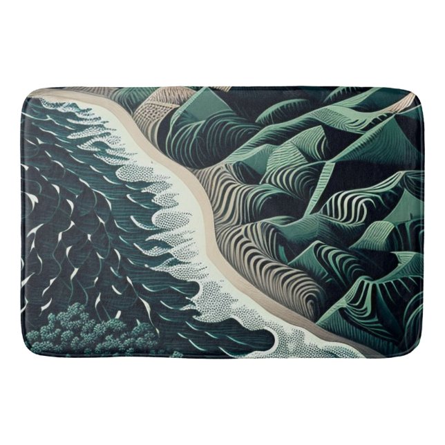Serene Shores Bath Mat (Front)