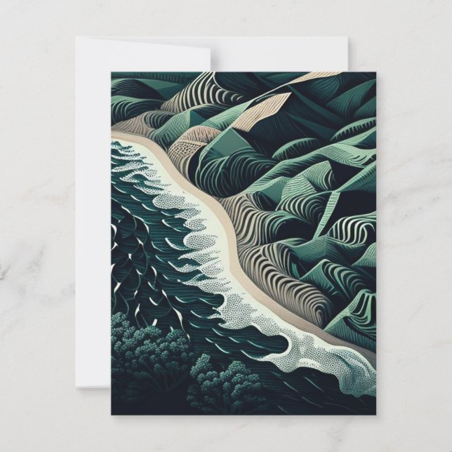 Serene Shores Card (Front)
