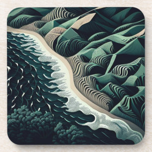 Serene Shores Coaster