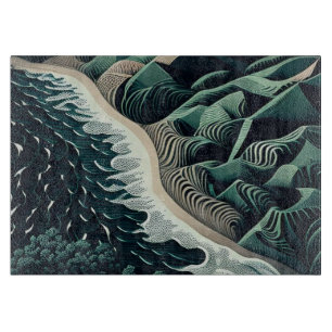 Serene Shores Cutting Board