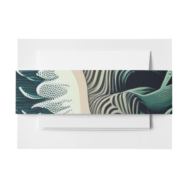 Serene Shores Invitation Belly Band (Front Example)