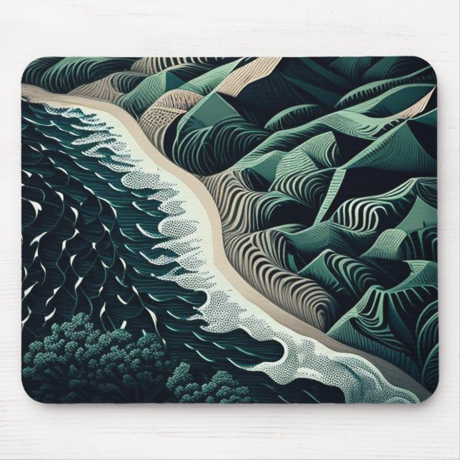 Serene Shores Mouse Mat (Front)