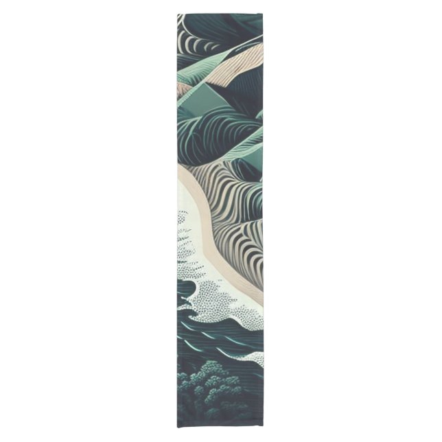 Serene Shores Short Table Runner (Front)