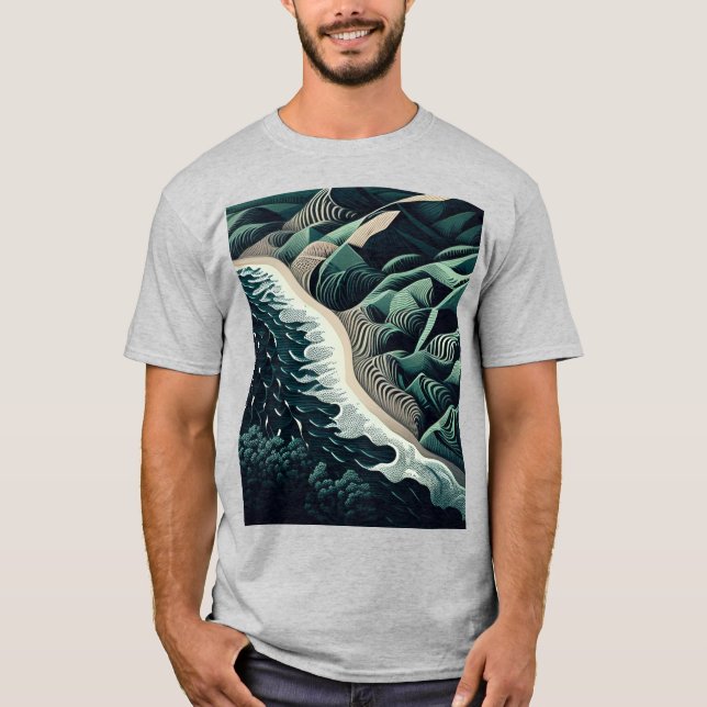 Serene Shores T-Shirt (Front)