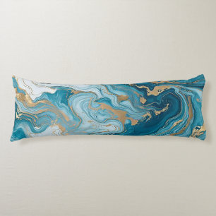 Serene Sky Marbleised Body Pillow