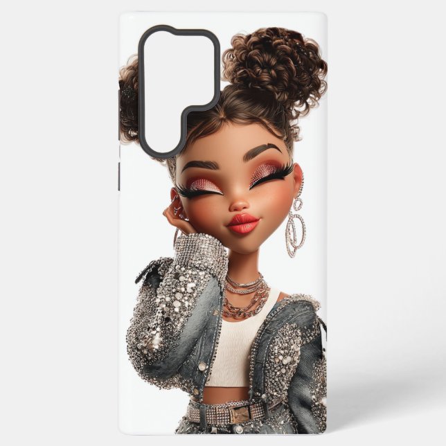 Serene Sparkle Muse Samsung Galaxy S22 Ultra Case (Back)