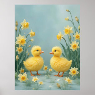 Serene Spring Ducklings Nursery Decor