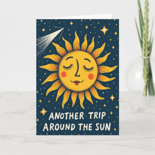 Serene Starry Birthday Card