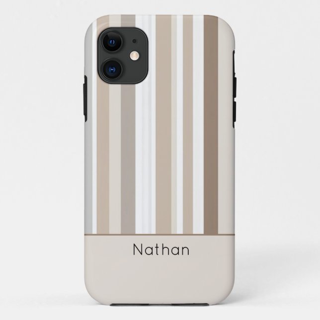 Serene Stripes Minimalist Case-Mate iPhone Case (Back)