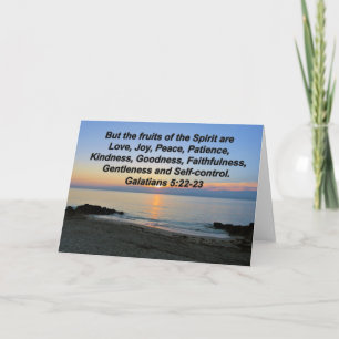 SERENE SUNRISE FRUITS OF THE SPIRIT GREETING CARD