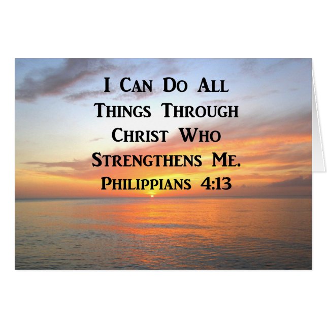SERENE SUNRISE PHILIPPIANS 4:13 PHOTO SCRIPTURE (Front Horizontal)